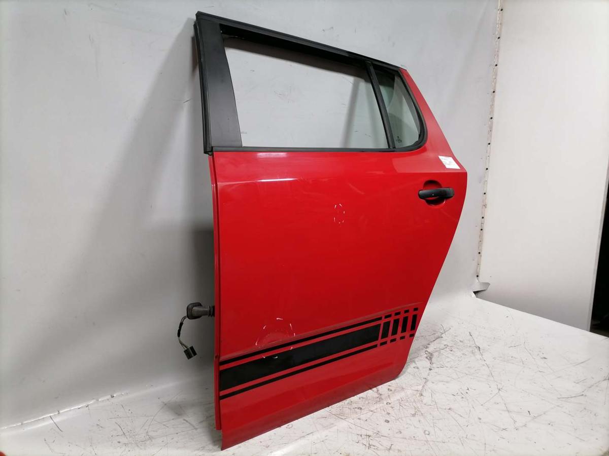 Skoda Fabia 2 5J original T&uuml;r hinten links Coridarot LF3K Flie&szlig;heck Bj.2012